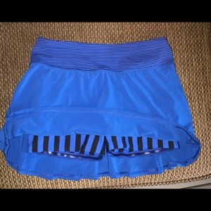 Lululemon athletica Blue Tennis SKIRT shorts Sz 2
